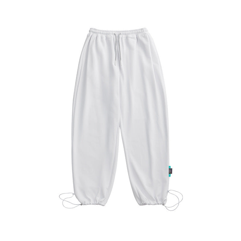 Multicolor Loose Straight-leg Casual Pants