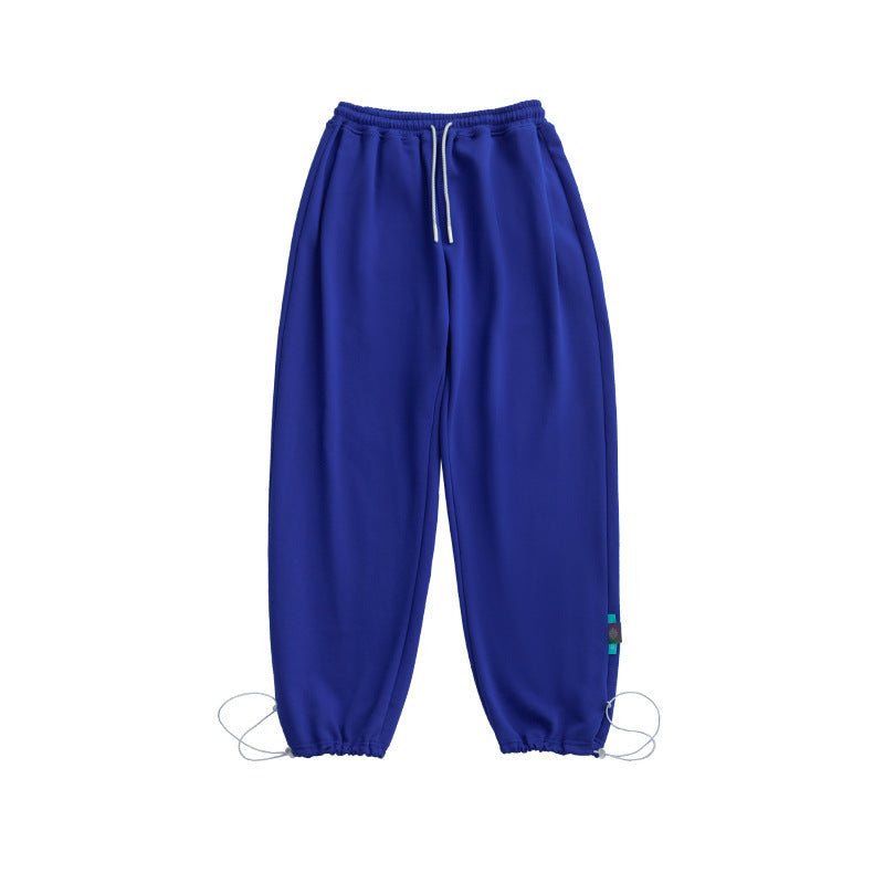 Multicolor Loose Straight-leg Casual Pants