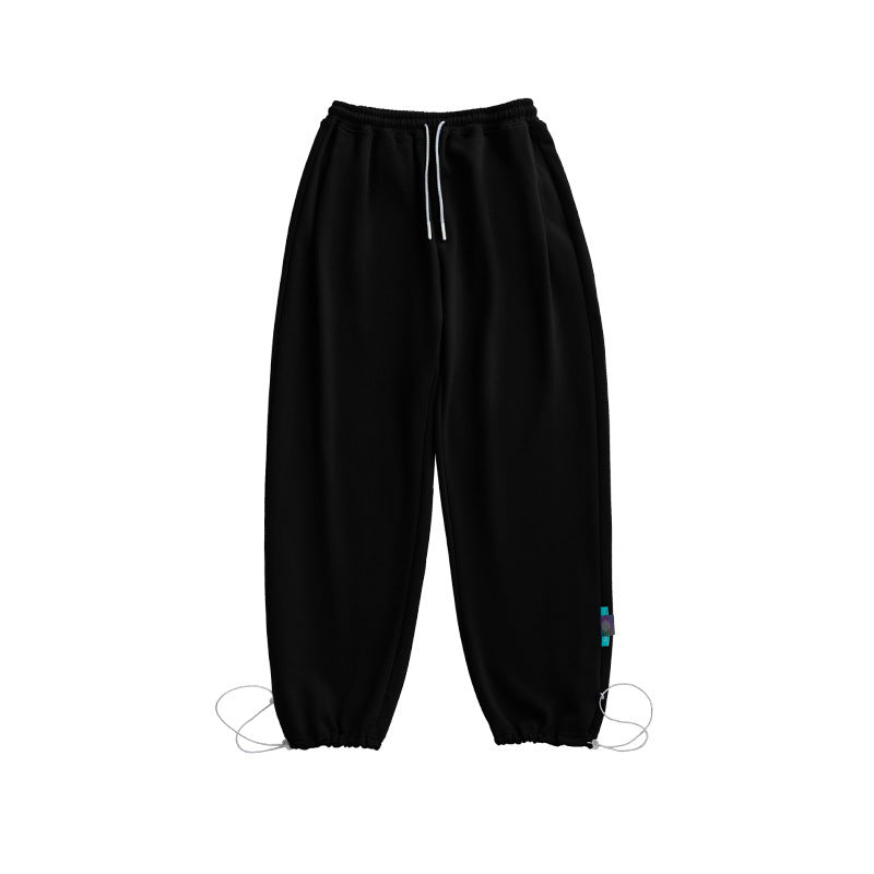 Multicolor Loose Straight-leg Casual Pants
