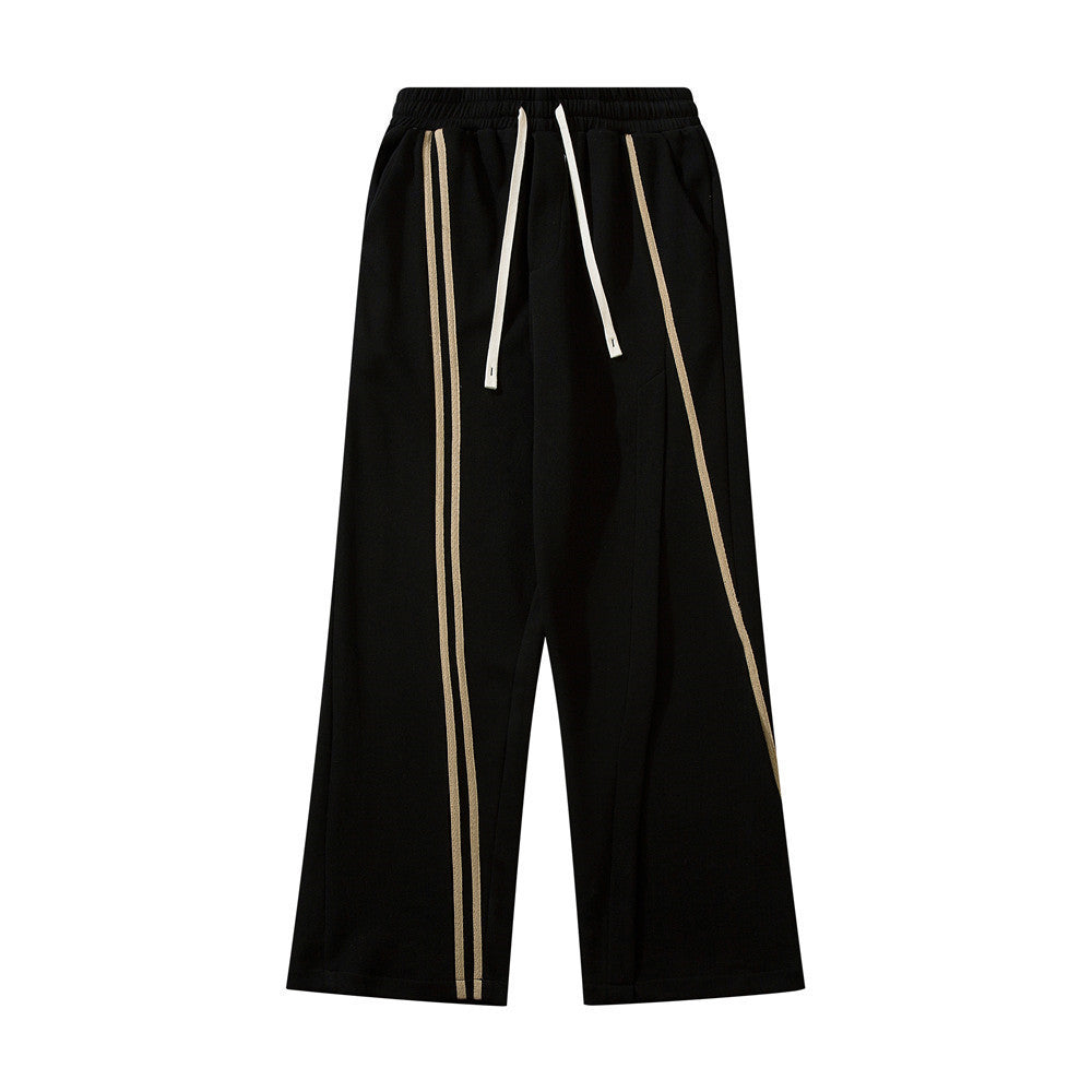 High Street Webbing Line Casual Trousers