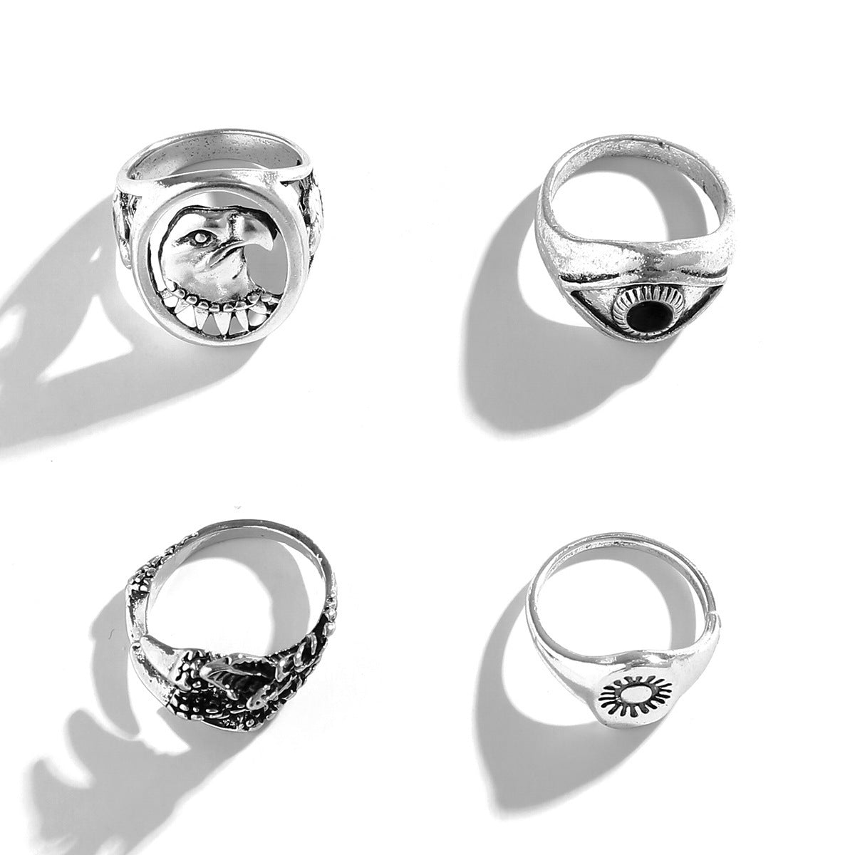 Retro Trendy Alloy Niche Hip Hop High-grade Ring For Men