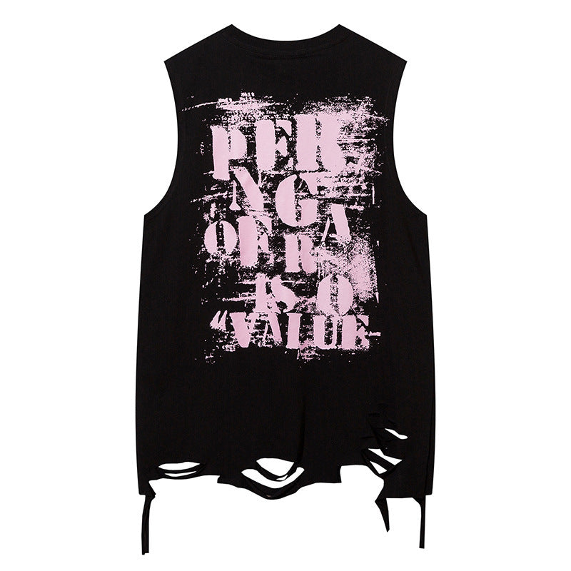 Five-pointed Star Necklace Strip Casual Vest Men