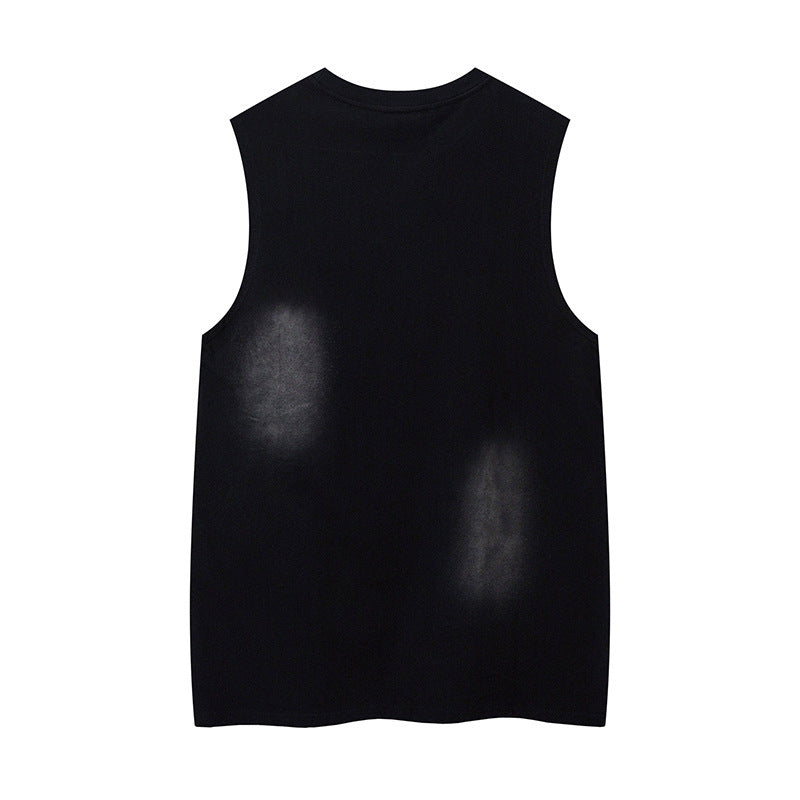 Five-pointed Star Graffiti Necklace Vest For Men