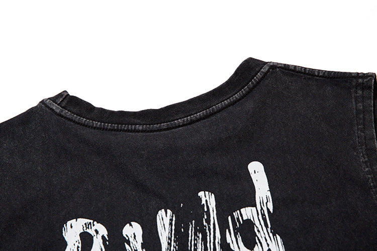 Butterfly Ripped Distressed Necklace Vest For Men