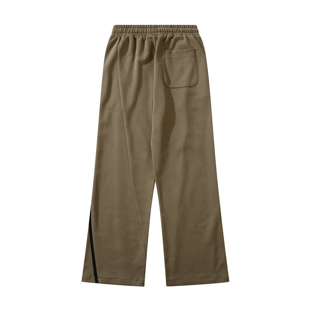 High Street Webbing Line Casual Trousers