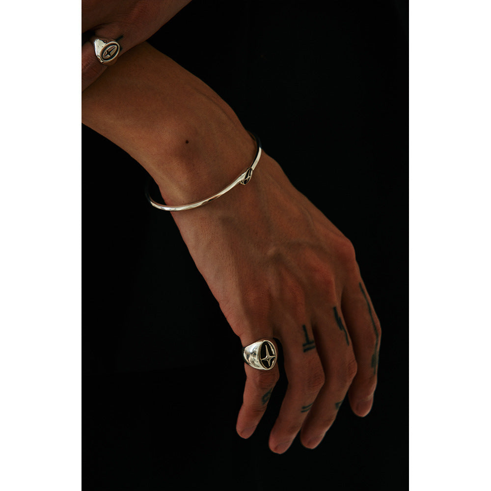 College Ring Men And Women Little Finger Ring Neutral Fashion Ornament