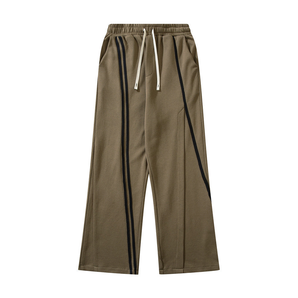 High Street Webbing Line Casual Trousers