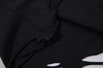 Ripped Necklace Strip Decoration Casual Vest Men