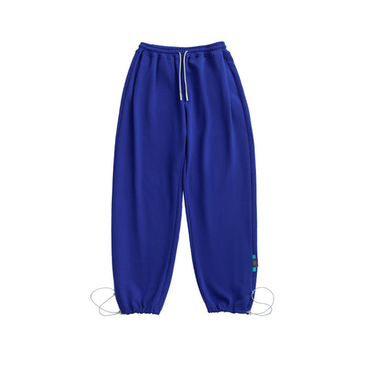 Multicolor Loose Straight-leg Casual Pants