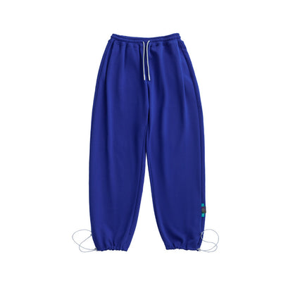 Multicolor Loose Straight-leg Casual Pants