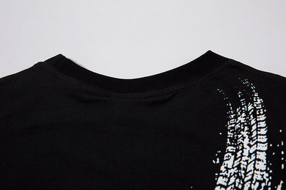 Inkjet Letter Necklace Strip Waistcoat T-shirt Men