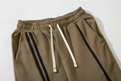 High Street Webbing Line Casual Trousers