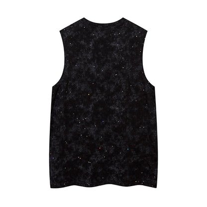 Fashion Starry Necklace Bar Casual Vest Men