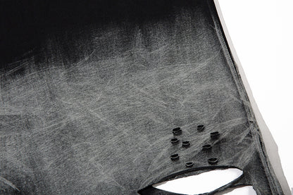Gradient Ripped Necklace Vest For Men