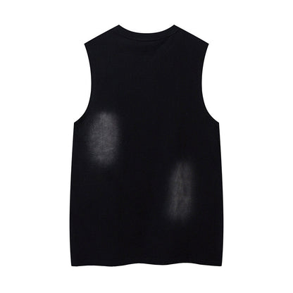 Five-pointed Star Graffiti Necklace Vest For Men
