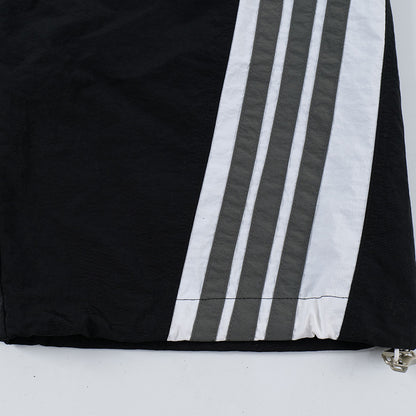 Sports And Leisure Men's European And American High Street Side Patchwork Stripes Three Bars Loose Straight-leg Wide-leg Pants