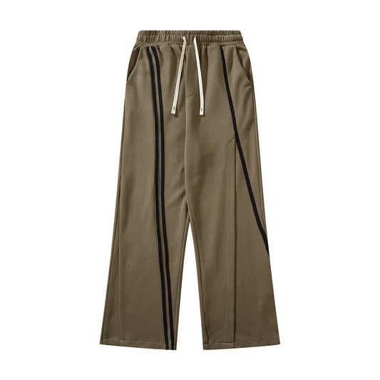 High Street Webbing Line Casual Trousers