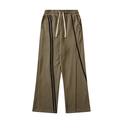 High Street Webbing Line Casual Trousers